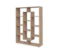 Vicco Separador de ambientes, Sonoma, 107.2 x 143 cm | Se puede utilizar para separar espacios y almacenamiento flexible
