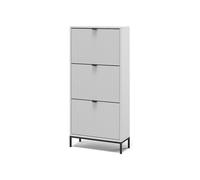 Vicco Zapatera abatible Eliza, Blanco, 60 x 130 cm | con 3 cajones plegables, apto para montaje en pared para uso en pasillos
