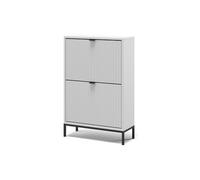 Vicco Zapatera abatible Eliza, Blanco, 60 x 92 cm | con cajones, para guardar zapatos en el pasillo o la entrada