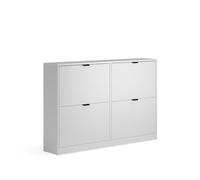 Vicco Zapatera abatible Gizmo, Blanco, 115 x 77.6 cm | con 2x2 compartimentos