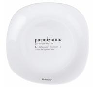Victionary Parmigiana - Juego de 6 platos llanos cuadrados, 28 x 28 cm, de vidrio opalino