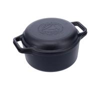 Victoria Olla y sartén parrilla de hierro fundido. previamente curados 2 piezas