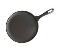 Victoria Plancha Cocina Inducción Comal Hierro Fundido Curado para Pizza, Tortillas, Fuego, Barbacoa, Horno, Vitrocerámica, Gas, Sartén Libre de Tóxicos sin PTFE