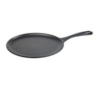 Victoria Plancha Cocina Inducción Comal Hierro Fundido Curado para Pizza, Tortillas, Fuego, Barbacoa, Horno, Vitrocerámica, Gas, Sartén Libre de Tóxicos sin PTFE