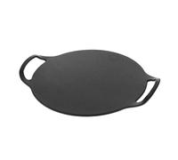 Victoria Plancha Cocina Inducción para Pizza Hierro Fundido, Barbacoa, Horno, Vitrocerámica, Gas, Antiadherente Libre de Tóxicos sin PTFE