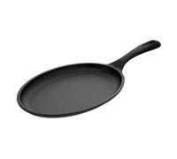 Victoria Sartén Fajitas Hierro Fundido Inducción, Apta Fuego, Barbacoa, Horno, Vitrocerámica, Gas, Cast Iron Skillet, Libre de Tóxicos sin PTFE ni PFOA