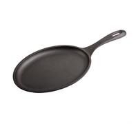Victoria Sartén Fajitas Hierro Fundido Inducción, Apta Fuego, Barbacoa, Horno, Vitrocerámica, Gas, Cast Iron Skillet, Libre de Tóxicos sin PTFE ni PFOA