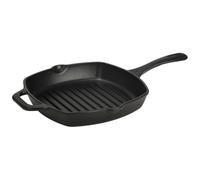 Victoria Sartén Grill Hierro Fundido Inducción, Apta para Fuego, Barbacoa, Horno, Vitrocerámica, Cast Iron Skillet, Libre de Tóxicos sin PTFE ni PFOA