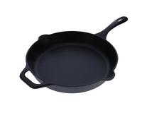 VICTORIA Sartén Hierro Fundido Esmaltado Inducción 30cm, Apta para Fuego, Barbacoa, Horno, Vitrocerámica, Gas, Cast Iron Skillet, Libre de Tóxicos sin PTFE ni PFOA