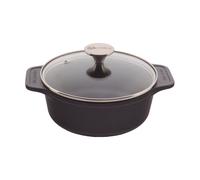 Victoria Victoria olla de hierro fundido con tapa de cristal pre-seasoned 1.9 l