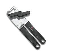 Victorinox Abrelatas universal con abrebotellas, manejo seguro, mango de plástico robusto, negro