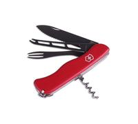 Victorinox Cheese Master W Rojo, Navaja de Bolsillo para Queso de Acero Inoxidable de 11.1 cm de longitud de hoja (aprox.) *Nota: El título incluye detalles de variante del producto según la evidencia