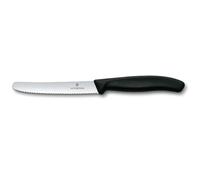 Victorinox Cuchillo tomatero / de salchicha Swiss Classic 11 cm negro
