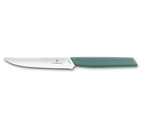 Victorinox - Cuchillo Carne Dentado 12cm Suizo Moderno - Verde Sage -