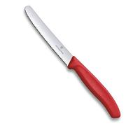 Victorinox Cuchillo de Mesa Universal 11cm Rojo, Acero Inoxidable, 0 cm