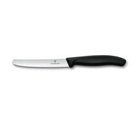Victorinox Cuchillo tomatero / de salchicha Swiss Classic 11 cm negro