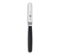 Victorinox Espátula de acero inoxidable de 8 cm, acodada, mango ergonómico, apta para lavavajillas, negra