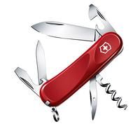 Victorinox Evolution 10, Navaja Multiuso Suiza, Cuchillo bolsillo, Regalo, 13 Funciones, Hoja grande, Abrelatas