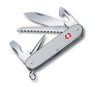 Victorinox Farmer Alox, 93 Alox, Navaja multiusos suiza, 93 mm, Diseño Acanalado color Plata