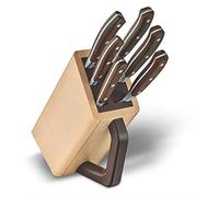 Victorinox Grand Maître bloque de cuchillos, inserto ranurado, 6 piezas, incl. 6 cuchillos de chef, almacenamiento de cuchillos, de madera
