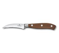 Victorinox Grand Maître - Cuchillo de oficina profesional, hoja extra afilada, corte recto, 8 cm, mango de madera noble, acero inoxidable, color marrón