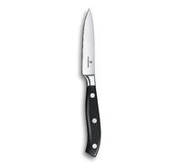 Victorinox Grand Maître, cuchillo profesional de oficina, hoja extra afilada, afilado recto, 10 cm, mango de plástico, acero inoxidable, negro
