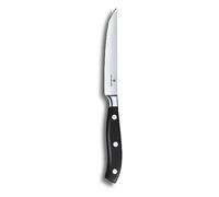 Victorinox Grand Maître, cuchillo profesional para carne, hoja extra afilada, afilado recto, 12 cm, mango de plástico, acero inoxidable, negro