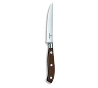 Victorinox Grand Maître, cuchillo profesional para carne, hoja extra afilada, filo dentado, 12 cm, elegante mango de madera, acero inoxidable, marrón