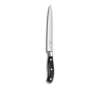 Victorinox Grand Maître, cuchillo profesional para filetear, hoja extra afilada, afilado recto, 20 cm, mango de plástico, acero inoxidable, negro