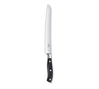 Victorinox Grand Maître, cuchillo profesional para pan y pastelería, hoja extra afilada, filo dentado, 23 cm, acero inoxidable, negro