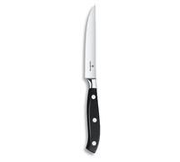 Victorinox Grand Maître, cuchillo profesional para tomates y filetes, hoja extra afilada, filo dentado, 12 cm, acero inoxidable, negro