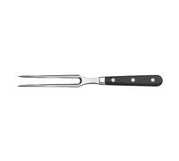 Victorinox Grand Maître, Tenedor profesional para trinchar, Hoja extra afilada, 15 cm, Mango robusto de plástico, Acero inoxidable, negro