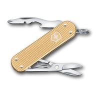 Victorinox Herramienta de bolsillo Companion S Alox, multiherramienta, 5 funciones, pequeña, incl. tijeras y destornillador, Hecha en Suiza, dorada