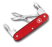 Victorinox Herramienta de bolsillo Companion Slim Alox, multiherramienta, 6 funciones, con tijeras, abrepaquetes, destornillador, Hecha en Suiza, roja