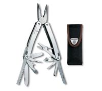 Victorinox Herramienta multifunción Swiss Tool Spirit X, 24 funciones, multiherramienta con hoja bloqueable y alicate multiuso de punta fina, incl. estuche de nailon, color plata