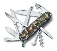 Victorinox Navaja multiuso Huntsman – 15 funciones, hoja grande, sacacorchos, Camouflage
