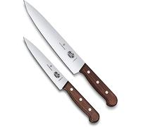 Victorinox Juego de 2 Piezas de Palisandro en Caja de Regalo, Acero Inoxidable, marrón, 30 x 5 x 5 cm