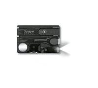 Victorinox Navaja suiza de bolsillo Swiss Card Lite, Swiss Card Lite, 13 funciones, multiherramienta con hoja en punta, destornillador 5 mm, tijeras, negro