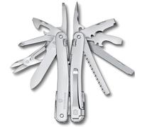 Victorinox Navaja suiza de bolsillo Swiss Tool Spirit MX Clip, 24 funciones, multiherramienta in licate, destornillador, abrelatas, color plata