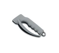 Victorinox Sharpy Afilador de Navajas y Cuchillos Pequeños de Bolsillo | Herramienta ergonómica de carburo para afilar hojas rectas, ideal para camping y uso diario, 70 mm, gris