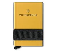 Victorinox Smart Card Wallet, Cartera 2 en -1 con Multiherramienta, 10 Funciones, Swiss Made, Tarjetero, In illetero, Delightful Gold (Color Oro)