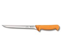 Victorinox Swibo Cuchillo de cocina, cuchillo de pescado de filo normal, longitud de la hoja 20 cm, de acero, color negro