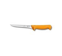 Victorinox Swibo Cuchillo de cocina/deshuesador con hoja flexible de 16 cm, recto y estrecho, de color amarillo