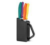 Victorinox Swiss Classic Bloque de cuchillos para cuchillos de carne y pizza, relleno de 4 piezas, para guardar cuchillos