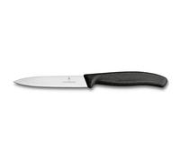 Victorinox Cuchillo de pelar Swiss Classic – hoja 4" , punta de lanza, apto para lavavajillas, negro