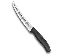 Victorinox Cuchillo para mantequilla y queso Swiss Classic – filo ondulado, inoxidable, negro