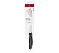 Victorinox Swiss Classic, cuchillo profesional para trinchar, hoja extra afilada, afilado recto, 22 cm, mango de plástico, acero inoxidable, negro