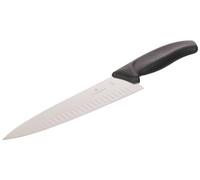 Victorinox Swiss Classic, Cuchillo profesional para trinchar, Hoja extra afilada, Filo biselado, 20 cm, Mango robusto de plástico, Acero inoxidable, Negro