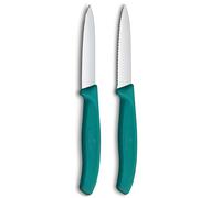 Victorinox Swiss Classic Juego de 2 Cuchillos para Fruta y Verdura, Verde