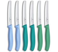 Victorinox Swiss Classic Set de 6 Cuchillos para Pan y Tomate, 11 cm